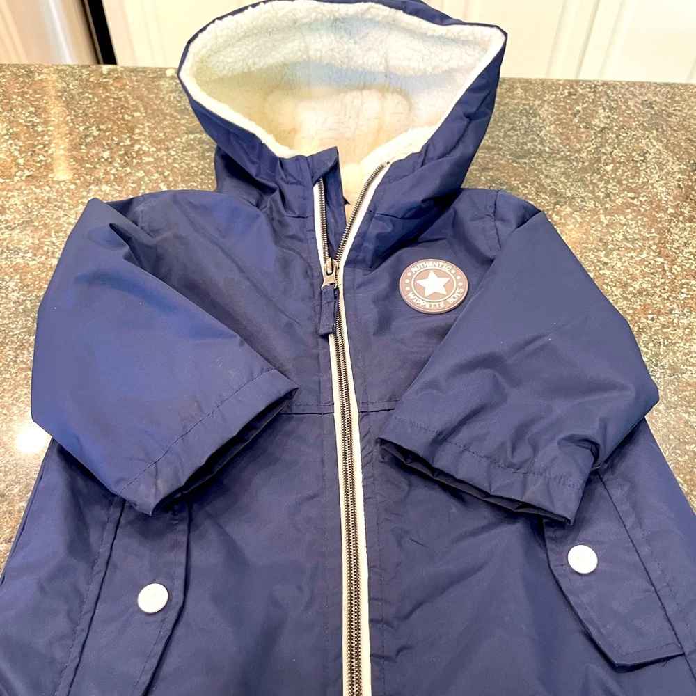 Navy Blue baby coat 18m